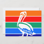 Babydusche Einladung mit Fahne von St. Petersburg (Rückseite)