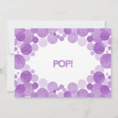 Babydusche Einladung Sie wird bald Pop! (Rückseite)