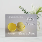 Babydusche Einladung Vorlage (Stehend Vorderseite)