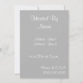 Babydusche Einladung Vorlage (Rückseite)