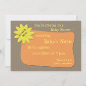 Babydusche Einladung Vorlage (Rückseite)