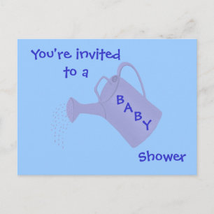 Babydusche Einladungen Blaues Wasser Postkarten