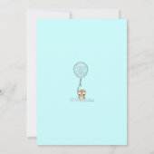 Babydusche Einladungen Boy Mommy Daddy (Rückseite)