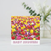 Babydusche Einladungen Frühlingstraining Blume (Stehend Vorderseite)