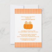 Babydusche Einladungen für Zwillingsbabys (Vorderseite)