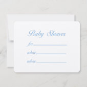 Babydusche Einladungen Junge (Rückseite)