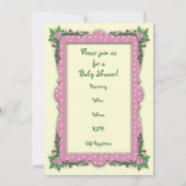 Babydusche Einladungen Mutter und Babyzucht (Rückseite)