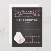 Babydusche Einladungspostkarte (Vorne/Hinten)