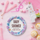 Babydusche Eiscreme Wasserfarben Kunst Pappteller (Party)