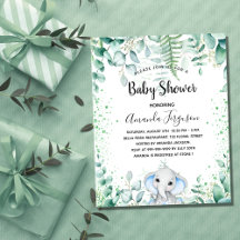 Babydusche Elefant eucalyptus — Haushaltsausschrei