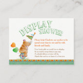 Babydusche Elefant & Rhino Duschkarten Begleitkarte (Rückseite)