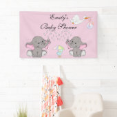 Babydusche, Elefanten, BlueBird und Stork, kundens Banner (Insitu)