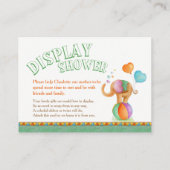 Babydusche Elefantenkunst mit Duschkarten Begleitkarte (Rückseite)