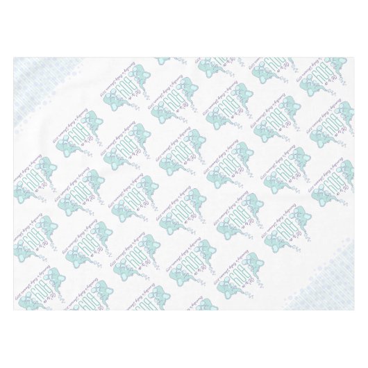 Babydusche Elefantentablette Tischdecke (Vorderseite (Horizontal))