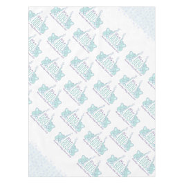 Babydusche Elefantentablette Tischdecke