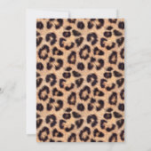 Babydusche Elegantes Leopard-Druckmuster Einladung (Rückseite)