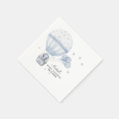 Babydusche Elephant mit Air Hot Balloon Serviette (Ecke)