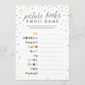 Babydusche Emoji Game Card - Bilderbücher Programm (Vorderseite)