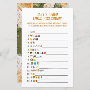 Babydusche Emoji Pictionary Game
