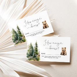 Babydusche erraten, wie viele Bären Begleitkarte