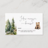 Babydusche erraten, wie viele Bären Begleitkarte (Vorderseite)