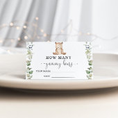 Babydusche erraten, wie viele Gummibären Begleitkarte