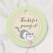 Babydusche Erstellen eines Bibliothekspinens Geschenkanhänger (Vorderseite)