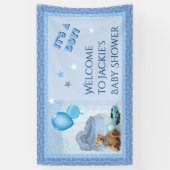 Babydusche Es ist ein Junge! Banner (Vertikal)