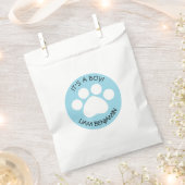 Babydusche - Es ist ein Junge - Print-Thema Paw Geschenktütchen (Ausgeschnitten)
