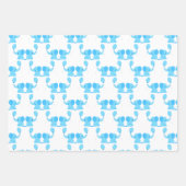 Babydusche Es ist ein junger blauer Elefant Geschenkpapier Set (Vorderseite 2)