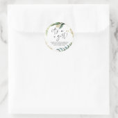 Babydusche Es ist eine Mama, Gastgeschenk zu sein Runder Aufkleber (Tasche)