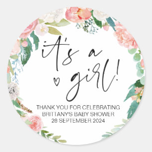 Babydusche Es ist eine Mama, Gastgeschenk zu sein Runder Aufkleber