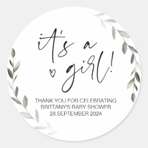 Babydusche Es ist eine Mama, Gastgeschenk zu sein Runder Aufkleber