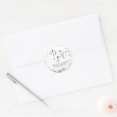 Babydusche Es ist eine Mama, Gastgeschenk zu sein Runder Aufkleber (Umschlag)