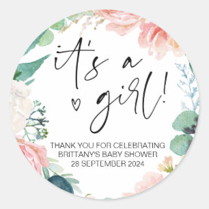 Babydusche Es ist eine Mama, Gastgeschenk zu sein Runder Aufkleber