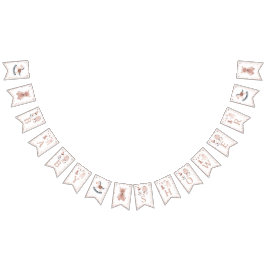 Babydusche Es ist kalt außen neutrales Crembanner Wimpelkette