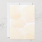 Babydusche eucalyptus Glitzer Goldfall Einladung (Rückseite)