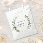 Babydusche Eucalyptus Greenery Boho Rustic Geschenktütchen (Ausgeschnitten)