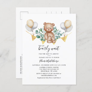 Babydusche Eucalyptus Woodland Animal Einladungspostkarte