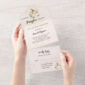 Babydusche fällt in Liebe Kürbis UAWG All In One Einladung (Abreißen)