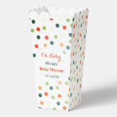 Babydusche farbenfroh Confetti Muster Geschenkschachtel (Vorderseite)