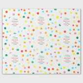 Babydusche, farbenfroh gestrichene Papiere Geschenkpapier (Flach)