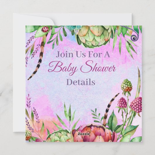 Babydusche Feiertagskarte (Rückseite)