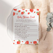 Babydusche Feud Game, Berry Sweet Baby Shower Einladung