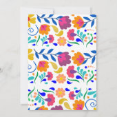 Babydusche Fiesta Mexican Folk Party Einladung (Rückseite)