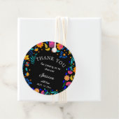 Babydusche Fiesta Mexican Gevor Round-Geschenktag Geschenkanhänger (Beispiel)