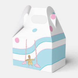 Babydusche Flamingo Mama und Baby Geschenkschachtel