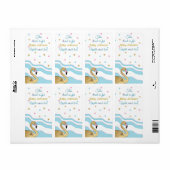 Babydusche "Flamingo Mommy" Buchzeichen Sheet von (Vorne)