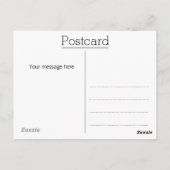 Babydusche Floral Boho Danke Postcard Postkarte (Rückseite)