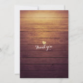 Babydusche florale Strudelleuchten Rustikale Holzs Einladung (Rückseite)